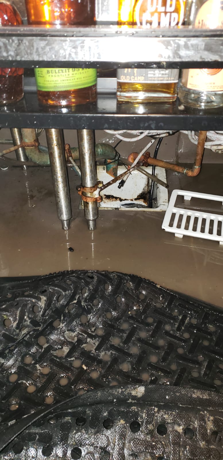 Twin Peaks bar floor flooded overnight, before Klene Supreme emergency response
